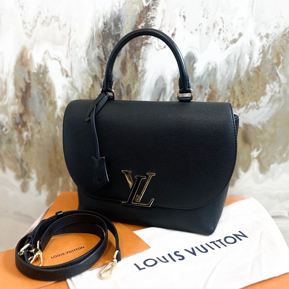 Louis Vuitton Black Pebbled Leather Taurillon Volta Shoulder Bag